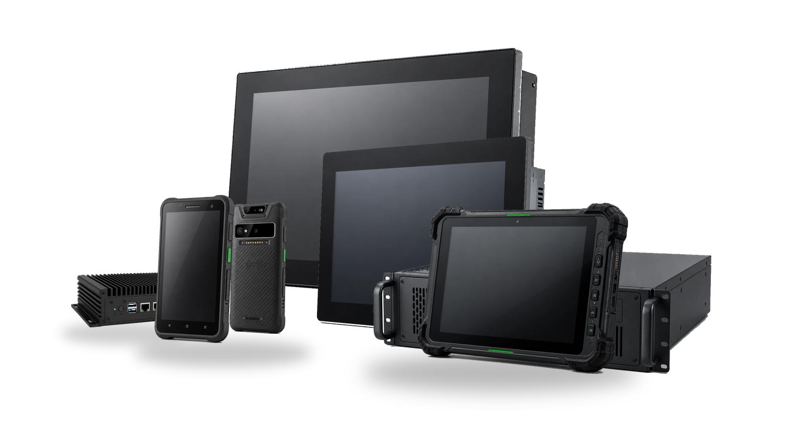 Tổng hợp màn hình công nghiệp, Panel PC công nghiệp, máy tính bảng siêu bền, thiết bị cầm tay, máy tính công nghiệp nhúng và máy tính công nghiệp rackmount